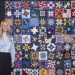 DATE: 10-30-14LOCATION: George R. Brown Convention CenterSUBJECT: Astronaut Karen Nyberg presenting the NASA Astronomical Quilts! Block Challenge at the annual International Quilt Festival in Houston. PHOTOGRAPHER: Lauren Harnett